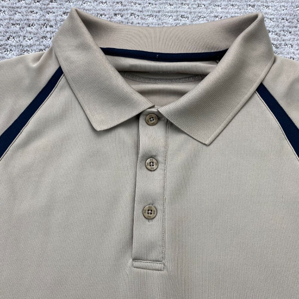 Under ARMOUR US Golf Shirt Heat Gear Men XXL Brown Black Activewear Golfer Golf - Picture 3 of 8